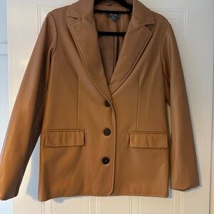 Primark Camel Blazer with Black Buttons
